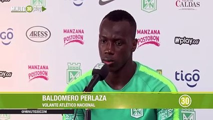 16-07-19 Baldomero Perlaza está  muy contento en Atlético Nacional