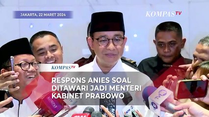 Respons Anies Soal Isu Ditawari Jadi Menteri di Kabinet Prabowo-Gibran