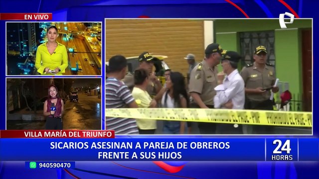 Doble crimen en VMT: asesinan a pareja de esposos frente a sus hijos