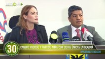 Cambio Radical y Partido Mira con listas únicas en Bogotá