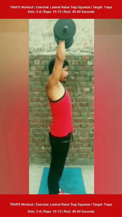 ❌ LATERAL RAISE TRAP SQUEEZE ✔️ How can I Build my TRAPS Bigger? #heermlgangaputra #naturalbodybuilding