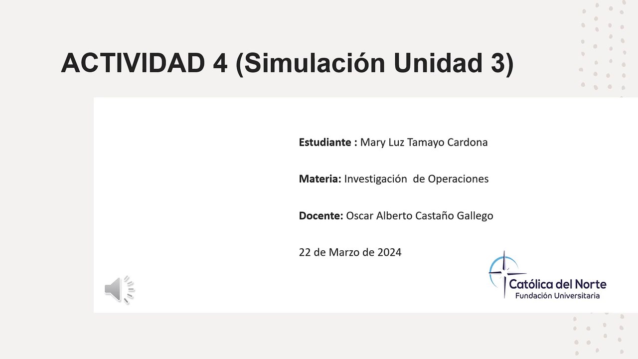 ACTIVIDAD INVESTIGACION DE OPERACIONES