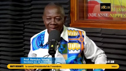 #HAITI|DEKANTE|Prof.Remulus Telong,Secrétaire Général de la SONHA