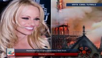 Pamela Anderson no apoya donaciones a Notre Dame
