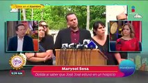 Marysol Sosa reacciona al enterarse que José José vivió en un hospicio