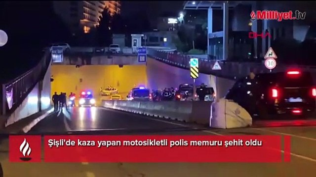 İstanbul'da kaza yapan polis memuru şehit oldu