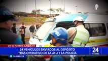 Operativo en trébol de Caquetá: 14 vehículos de transporte ilegal fueron llevados al depósito