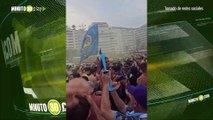 Hinchas del Boca Juniors inundaron las playas de Copacabana en Río de Janeiro