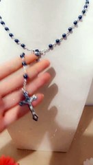 chapelet en perles d'Hématite -Eucharistie