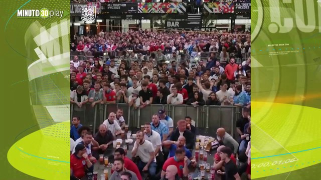 Cervezas al aire Así celebraron los ingleses la victoria de su equipo