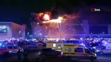 Rusya'da konser salonuna maskeli kişiler tarafından terör saldırısı düzenlendi