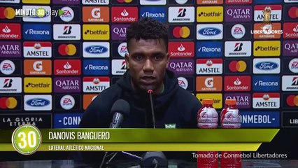 Danovis Banguero reconoció que les pesó el viaje y la carga de eliminación en Liga