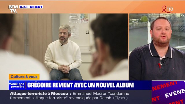 Le chanteur Grégoire évoque le harcèlement scolaire avec des collégiens de l'Oise au travers de sa chanson Seul dans la cour