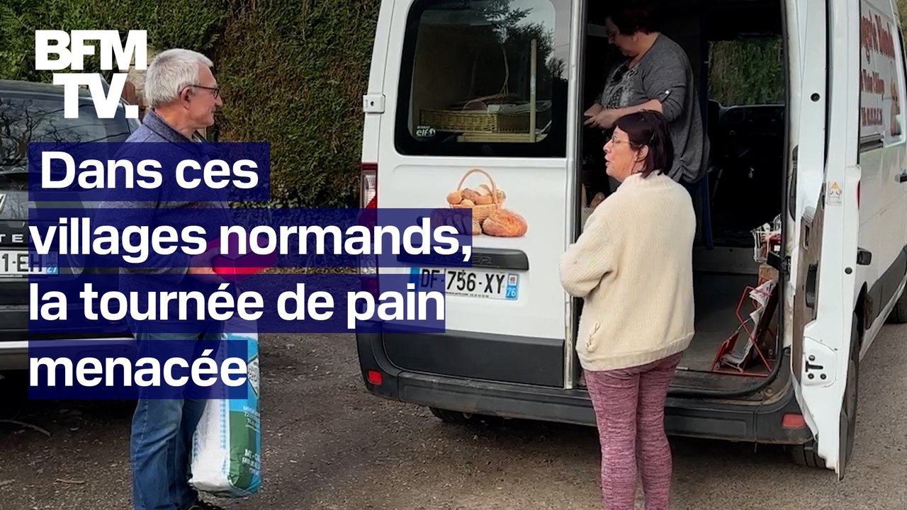 TANGUY DE BFM - Dans ces villages normands, la tournée de pain menacée fautes de clients