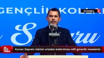 Murat Kurum: Deprem riskinin ortadan kaldırılması milli güvenlik meselemiz