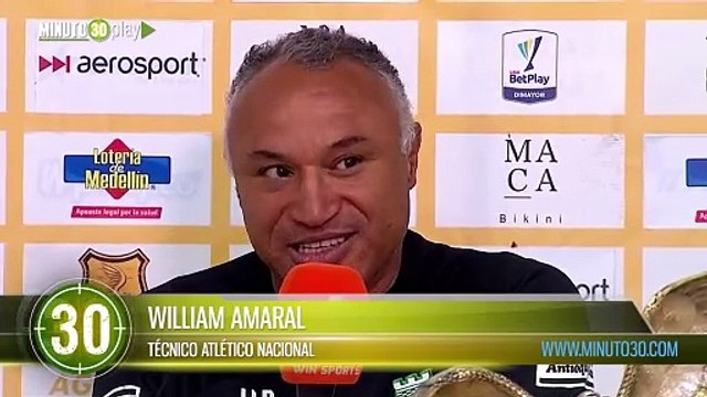 Estamos tristes, enfadados y decepcionados William Amaral técnico de Atlético Nacional