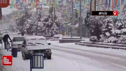 Kar yağışı sonrası tüm köyleri trafiğe kapandı