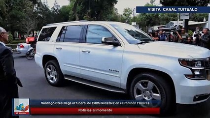 Télécharger la video: Santiago Creel llega al funeral de Edith González en el Panteón Francés