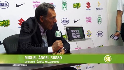 Download Video: 13-08-18 Reacciones Miguel Angel Russo tras el empate entre Nacional y Millonarios