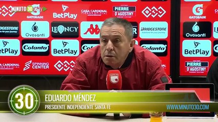 Hoy terminamos un ciclo Harold Rivera no es más el técnico de Santa Fe