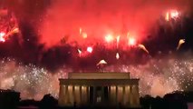 Fireworks in Washington DC to mark July Fourth