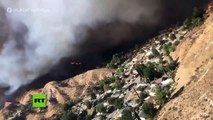 #VIDEO: Vea los incendios en California como el piloto de un helicóptero