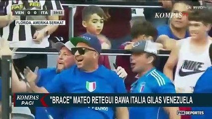 Laga Persahabatan 2024, Brace Mateo Retegui Bawa Italia Gilas Venezuela