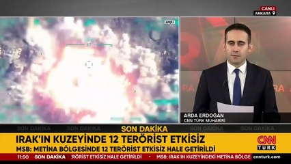 Son dakika... MSB duyurdu: Metina'da 12 terörist etkisiz!