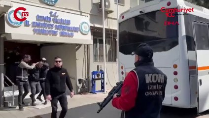 İzmir merkezli 'Mahzen 13' operasyonunda 15 şüpheli tutuklandı