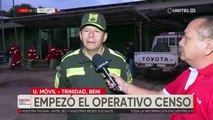 Jornada censal comienza en Beni con 12 infractores arrestados y tres vehículos retenidos