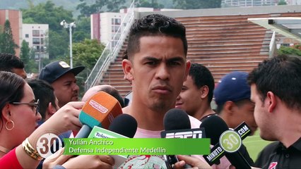 07-03-18 Yulian Anchico an espera la oportunidad para aportar en el Medellin