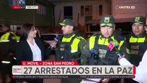 La Paz: 62 infractores y más de 20 vehículos están en oficinas policiales en el arranque de la encuesta nacional