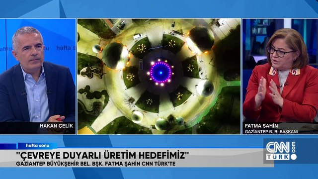Gaziantep Büyükşehir Belediye Başkanı Fatma Şahin, çalışmalarını ve yeni projelerini Hafta Sonu'nda anlattı