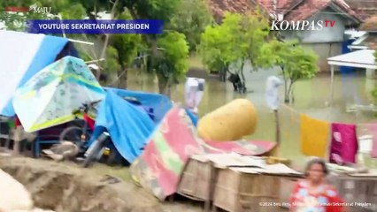 Jokowi Tinjau Lokasi dan Pengungsi Banjir Demak: Hujan Sangat Ekstrem