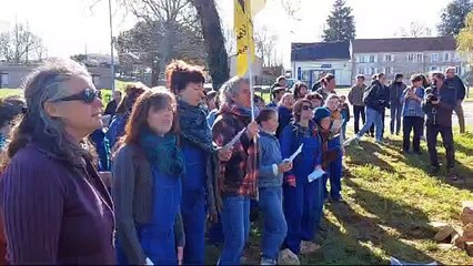 La Chorale "La Mellitante" est présente aux commémorations de Sainte-Soline