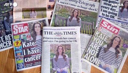 "Kate, non sei sola": le prime pagine dei giornali britannici