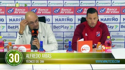 Alfredo Arias analizó el duro partido frente al Pasto