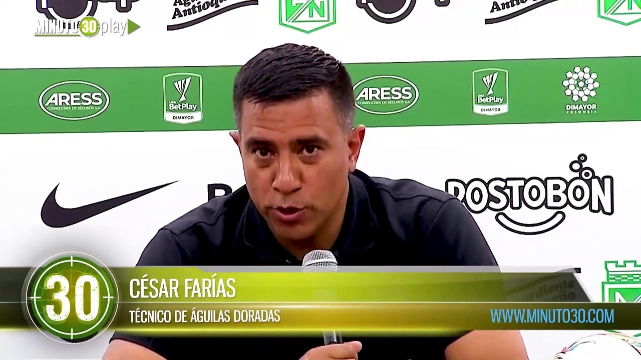 Hoy jugamos un gran fútbol Farías tras la eliminación de Copa BetPlay