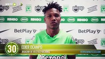 Estamos captando las nuevas ideas del entrenador Édier Ocampo juvenil de Atlético Nacional