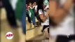 Hinchas de fútbol atacan a mujer que se filtró en tribuna de equipo rival