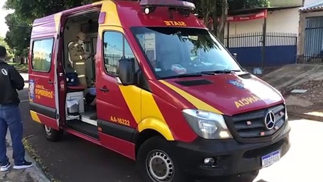 No dia do aniversário, motociclista fica ferido em acidente no Bairro Santa Cruz