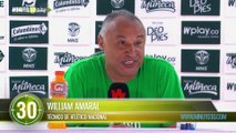 Tras el 1-1 Amaral habló de las deficiencias del Nacional contra el Cali