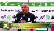 En Atlético Nacional manda la idea William Amaral, sobre la rotación de jugadores