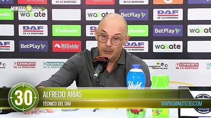 En el primer tiempo jugamos mal Alfredo Arias sobre el empate contra Once Caldas