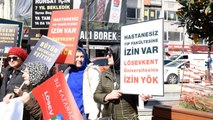 İstanbul'da LÖSANTE Hastanesi için protesto