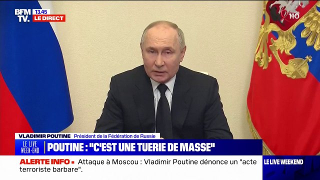 Vladimir Poutine: Les quatre assassins ont été trouvés et arrêtés, ils étaient en cavale en direction de l'Ukraine