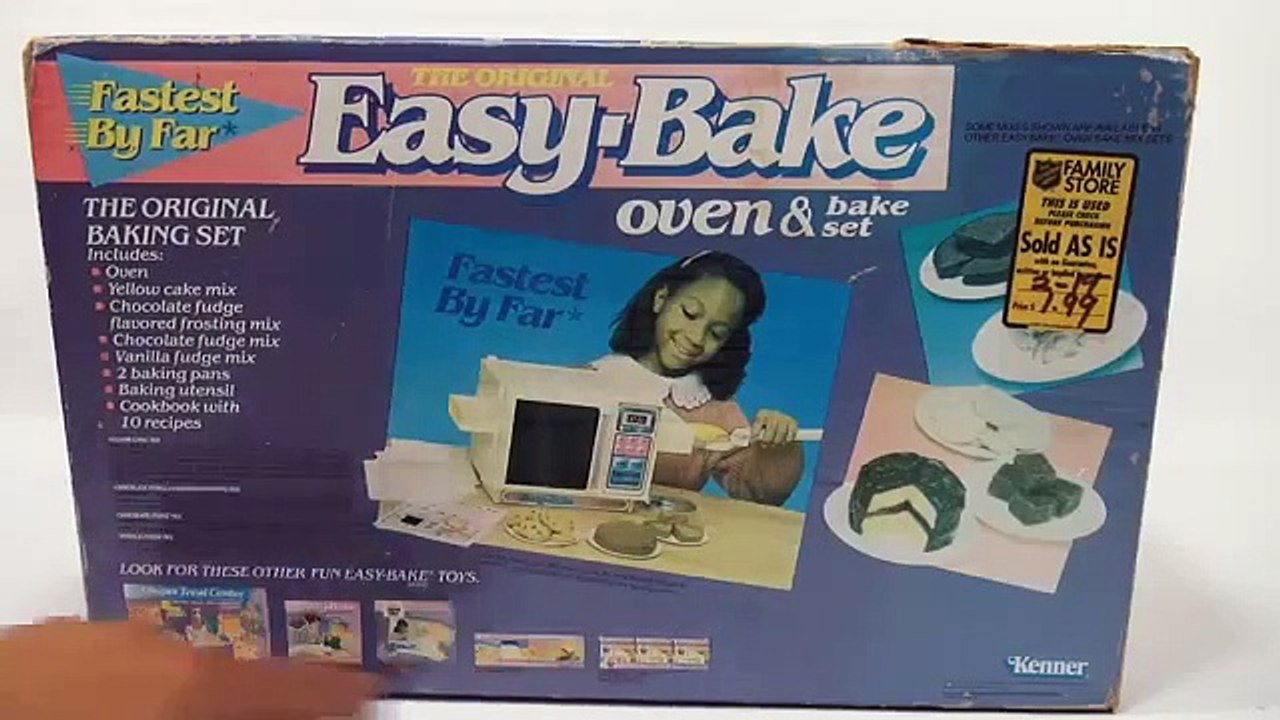 1991 Easy Bake Oven, Kenner Toys Crazy Cake and Angel Cookies! video