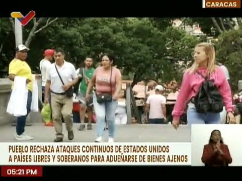 Caracas | Ciudadanos rechazan ataques de Estados Unidos a Venezuela