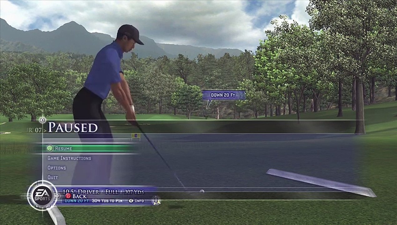 Completing My First Tutorial (Tiger Woods PGA Tour 07)