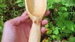 hand carved serving spoon